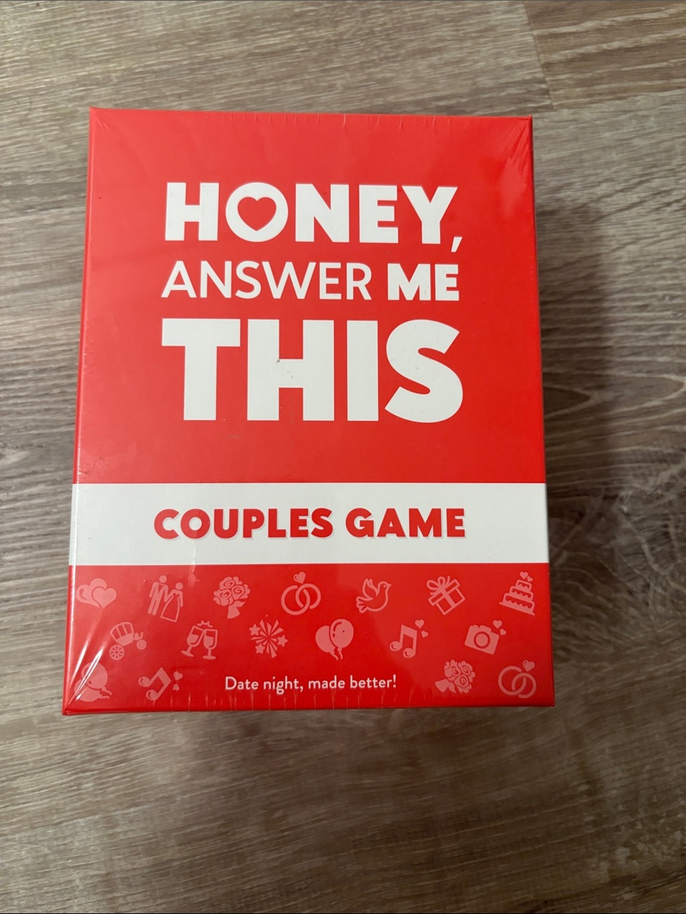 Honey, Answer Me This Couples Game - Red
